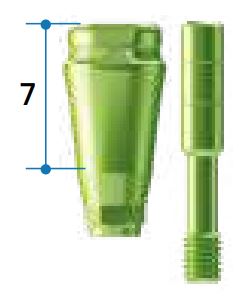 Формирователь десны сканируемый AO, D= 7.0 mm H=5.5 mm