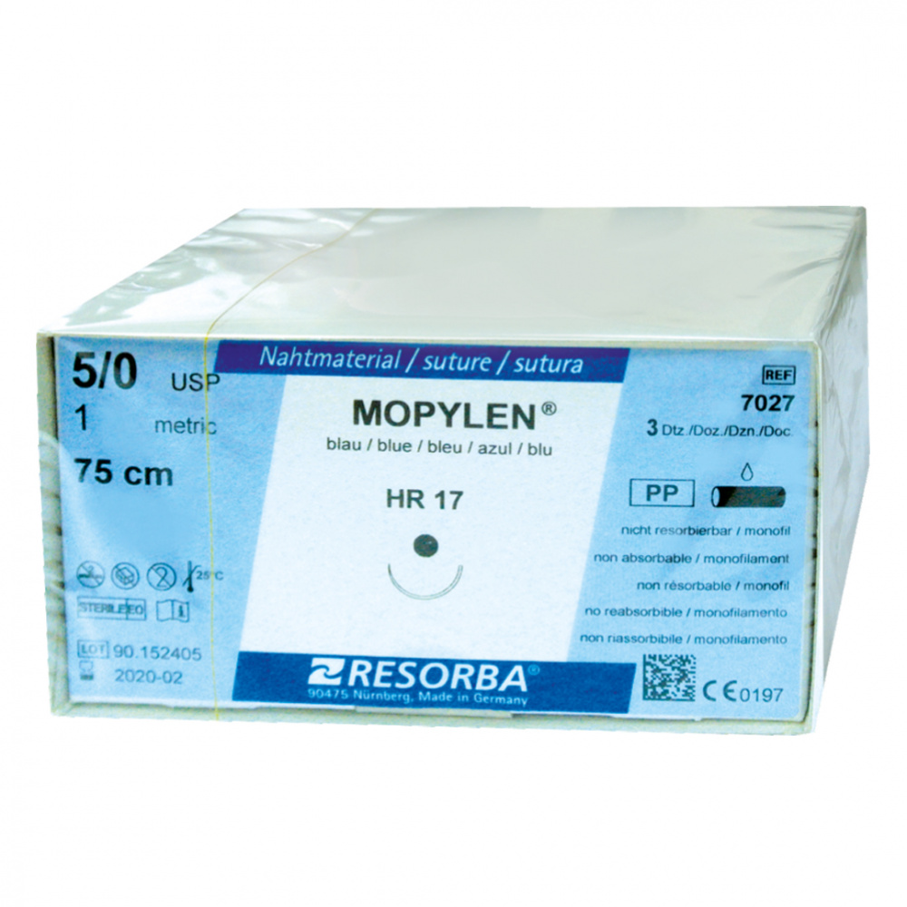 Мопилен M0,7 (6/0)75 см 2хHR 15, 36 шт/упк