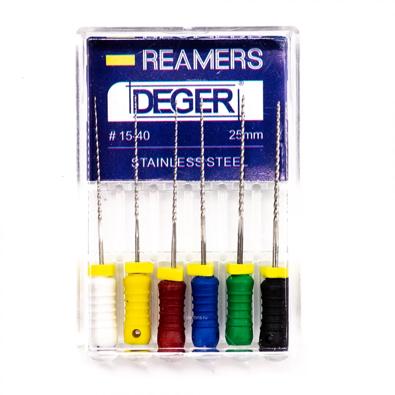 Файлы эндодонтические JiNGC K-reamers, 15-40, 25 мм