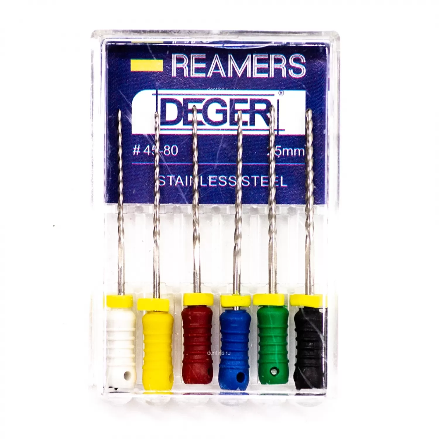 Файлы эндодонтические JiNGC K-reamers, 45-80, 25 мм