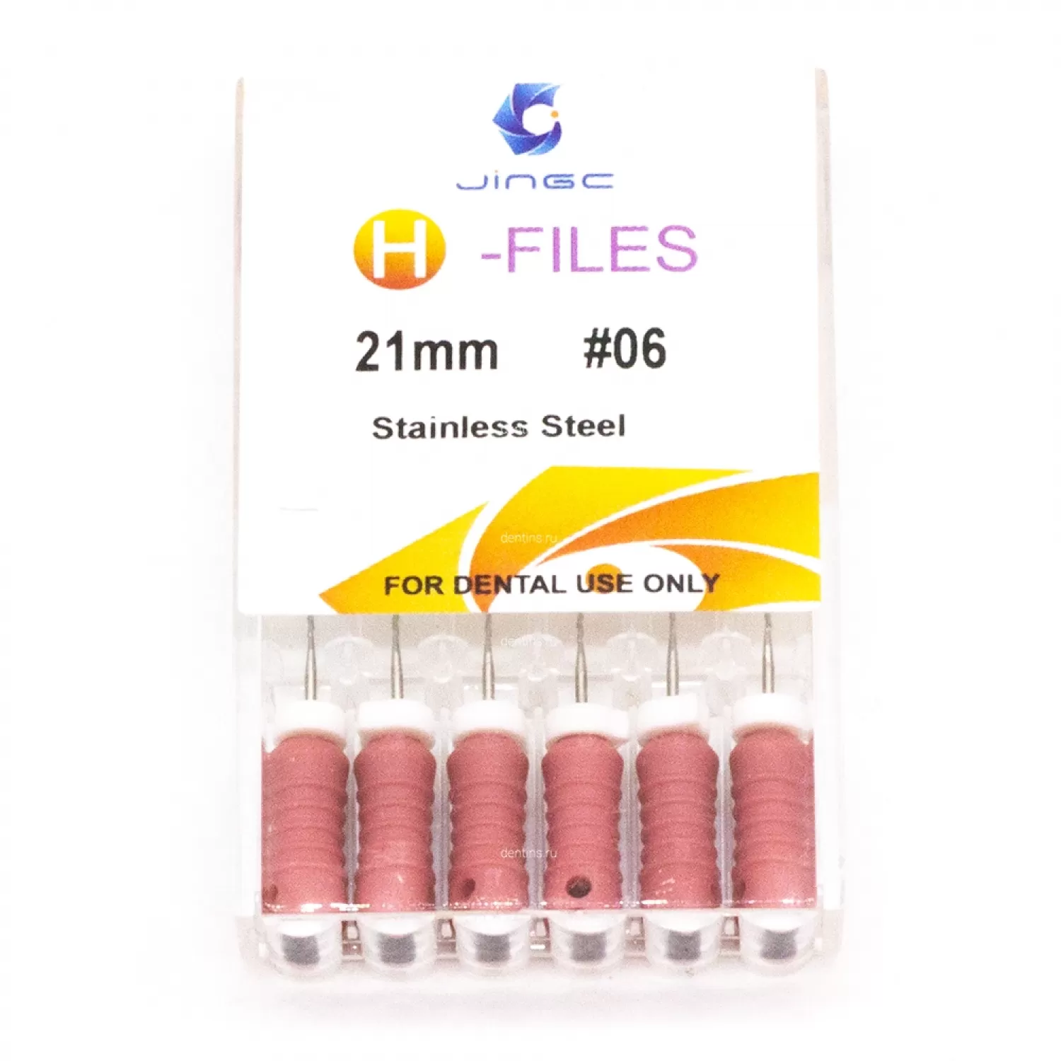 Файлы эндодонтические JiNGC H-files, 06, 21 мм
