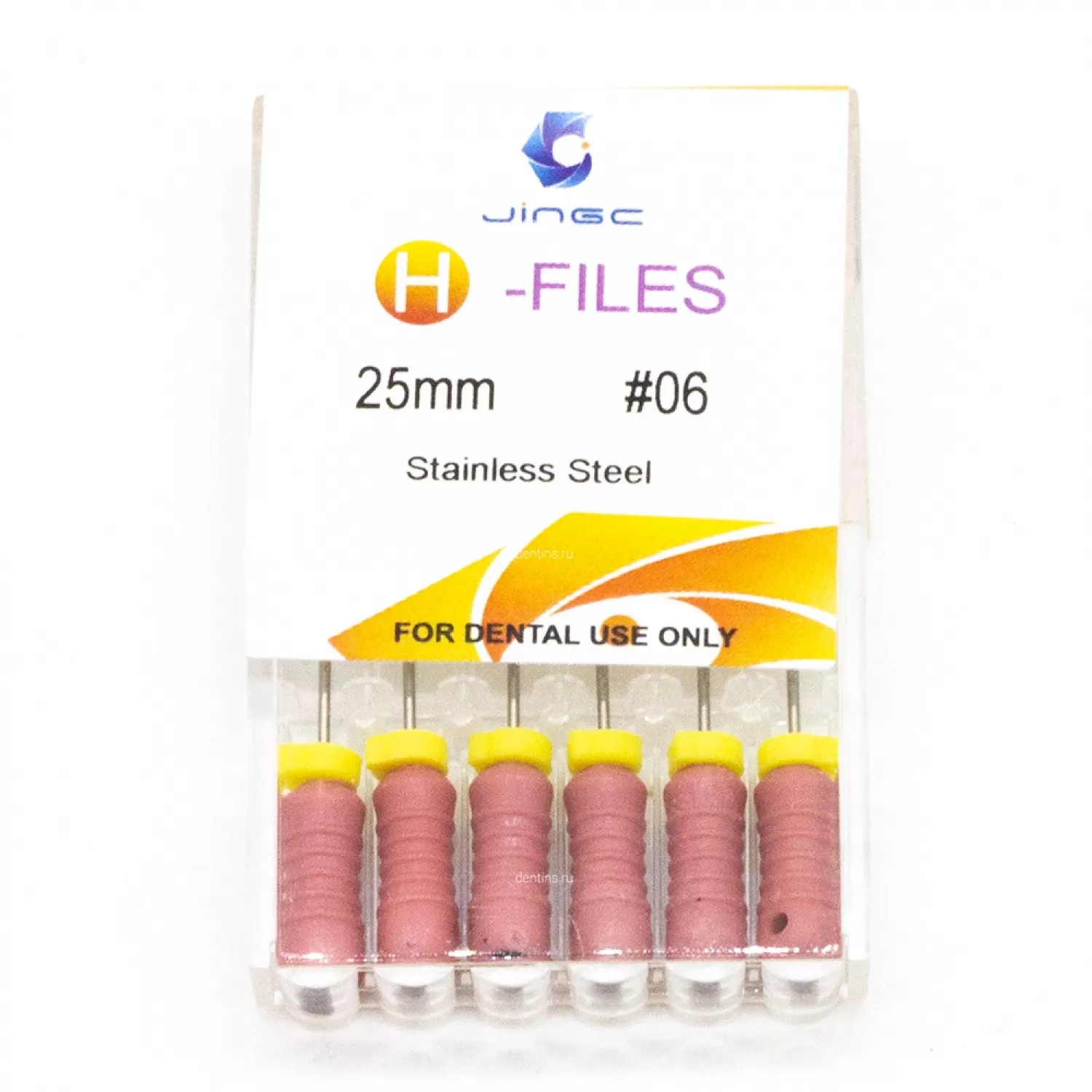 Файлы эндодонтические JiNGC H-files, 06, 25 мм