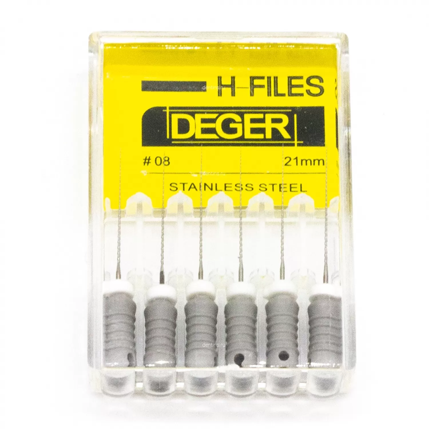 Файлы эндодонтические DEGER H-files, 08, 21 мм