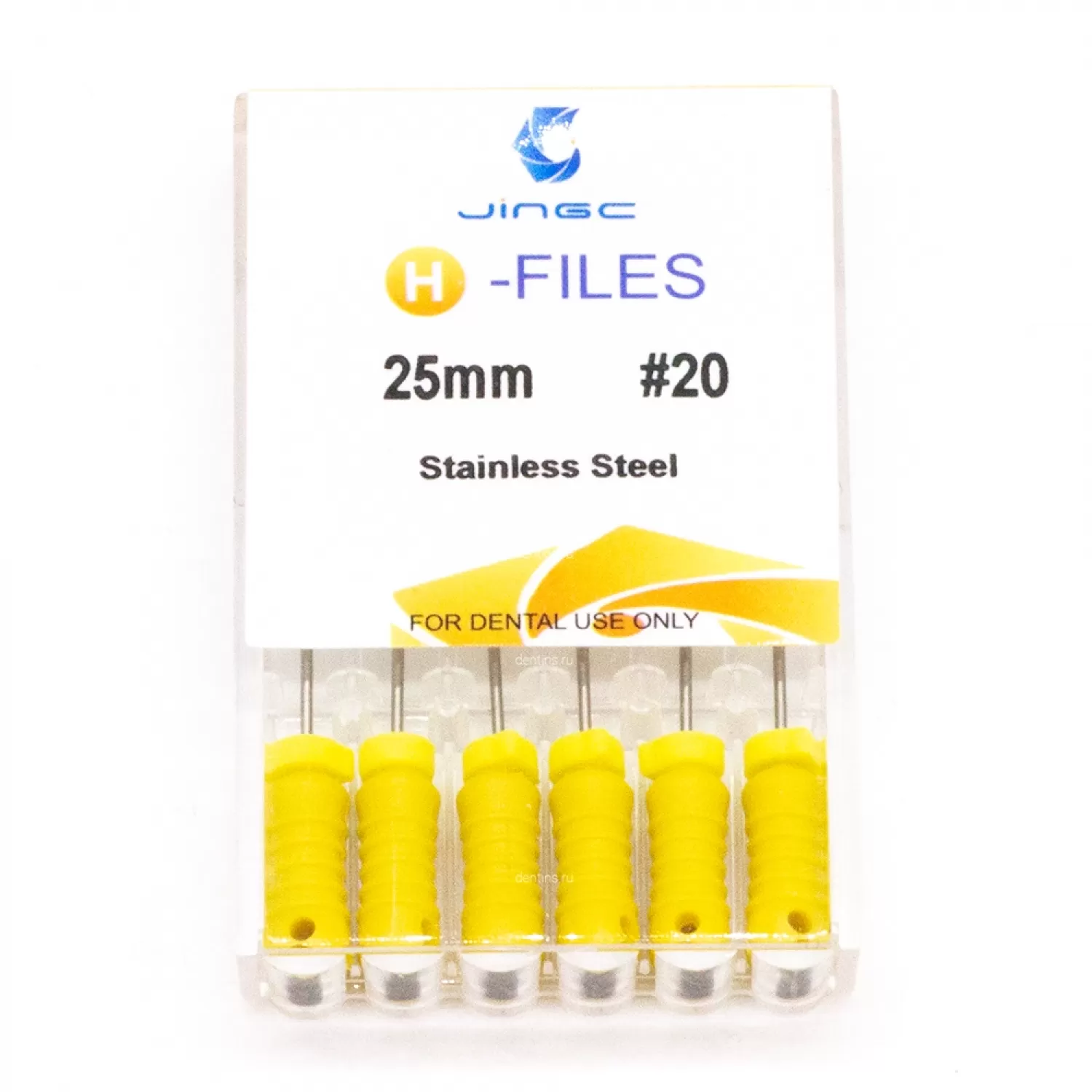 Файлы эндодонтические JiNGC H-files, 20, 25 мм