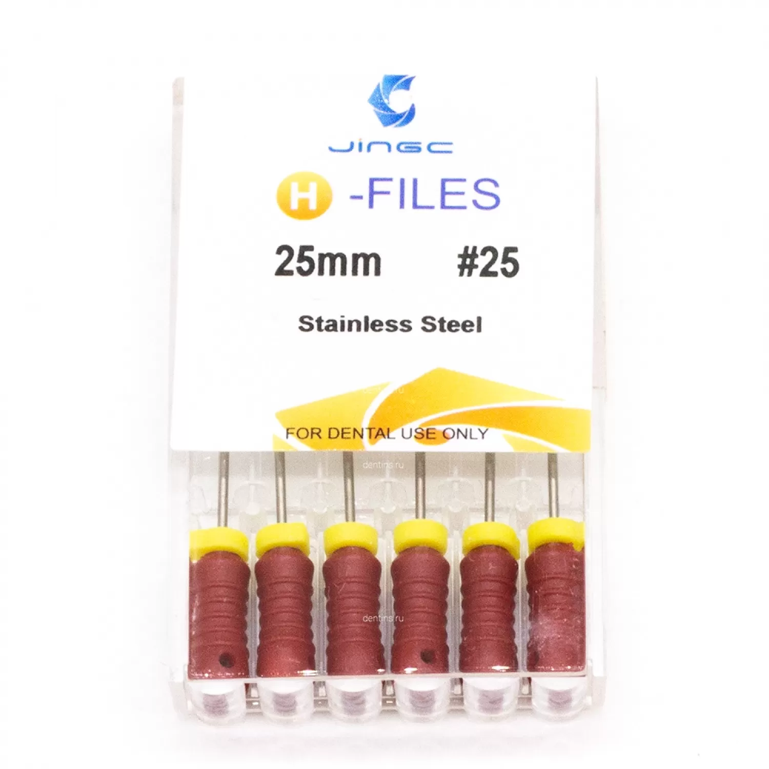 Файлы эндодонтические JiNGC H-files, 25, 25 мм