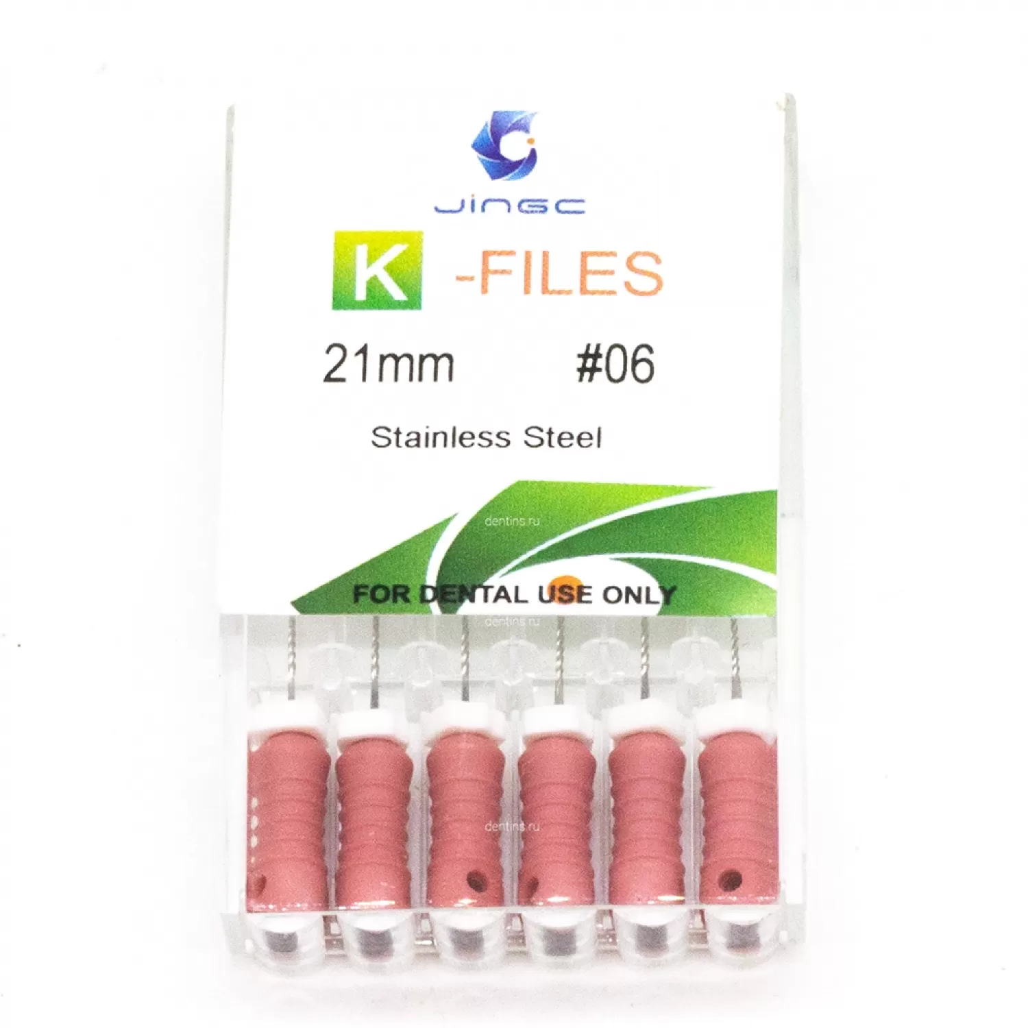 Файлы эндодонтические JiNGC K-files, 06, 21 мм