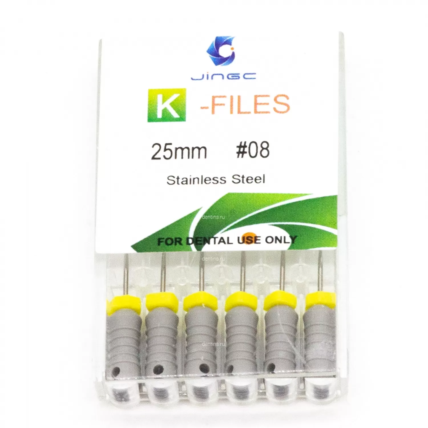 Файлы эндодонтические JiNGC K-files, 08, 25 мм