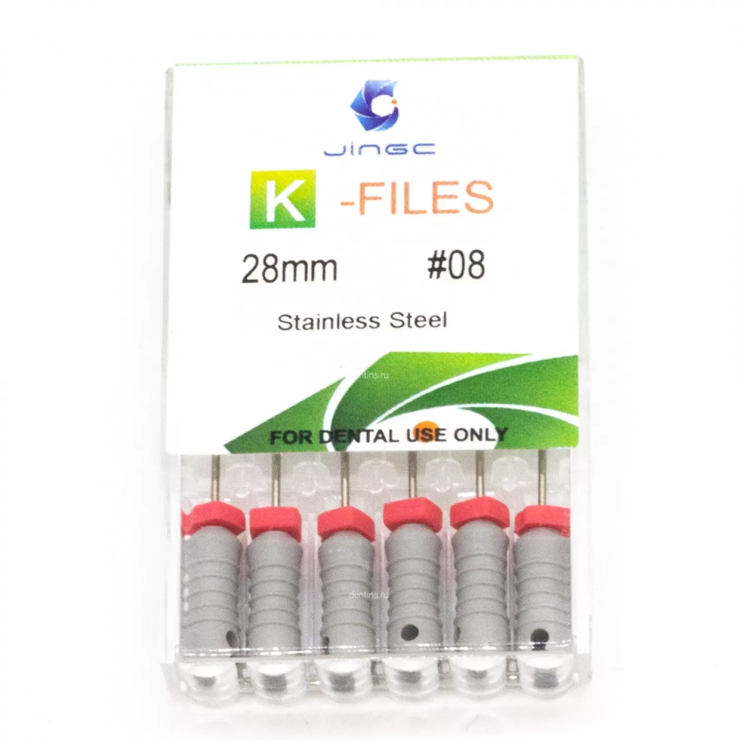 Файлы эндодонтические JiNGC K-files, 08, 28 мм