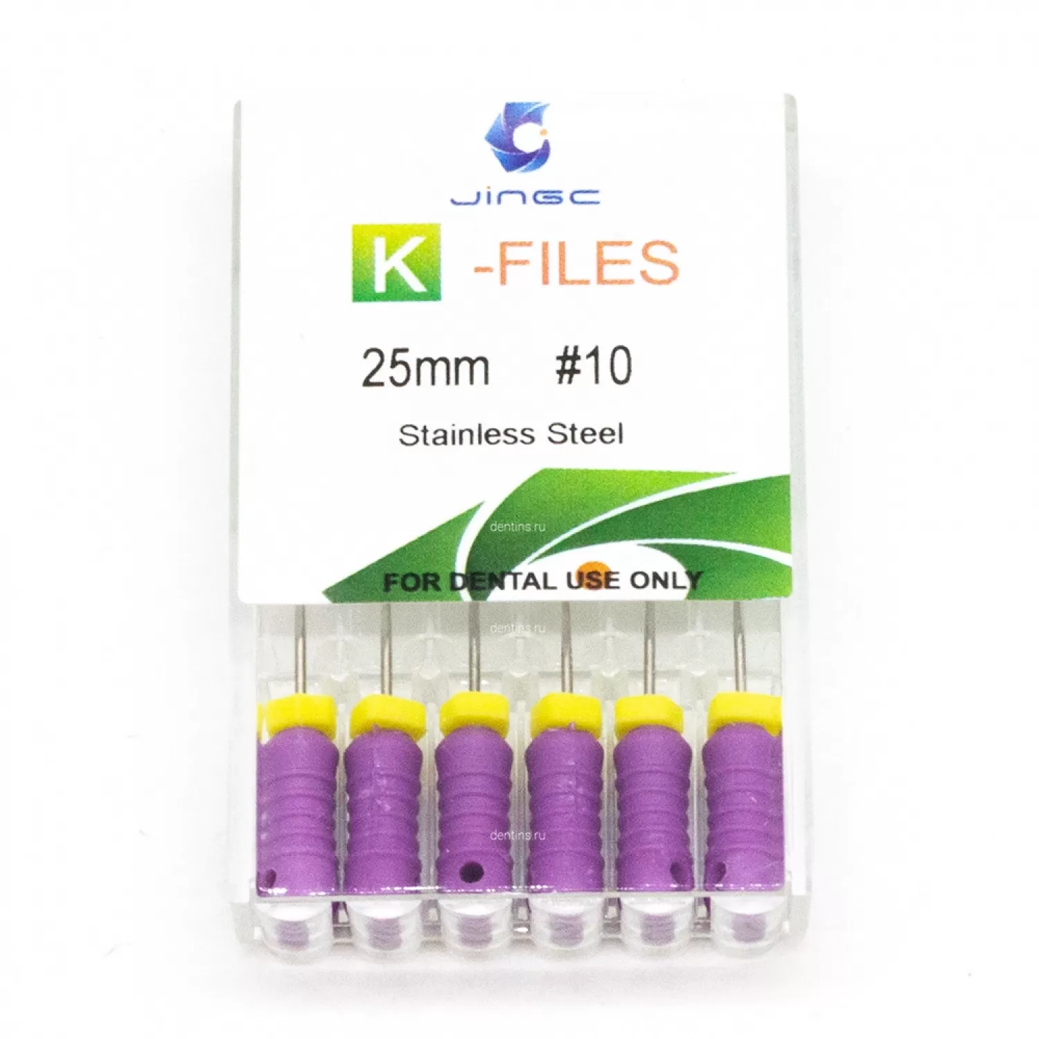 Файлы эндодонтические JiNGC K-files, 10, 25 мм