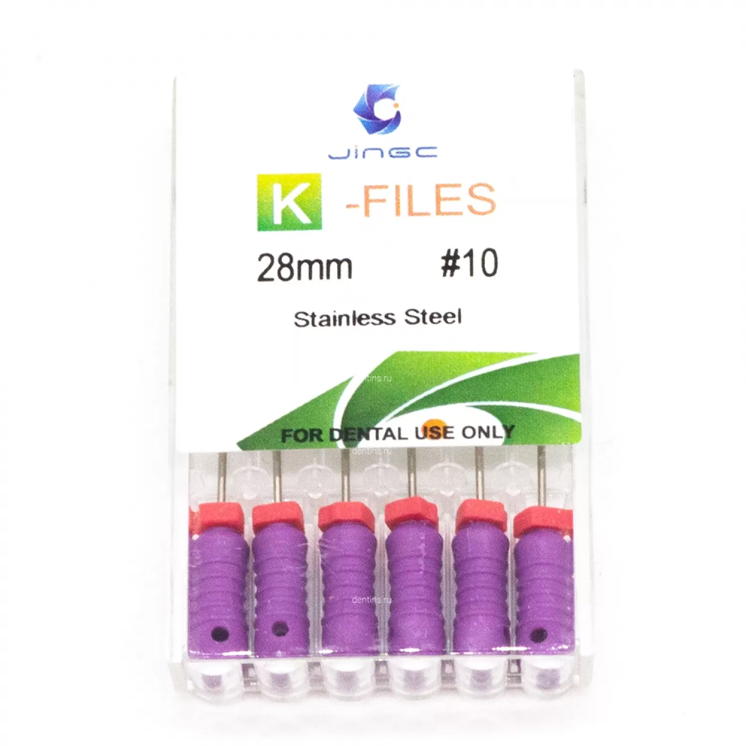 Файлы эндодонтические JiNGC K-files, 10, 28 мм