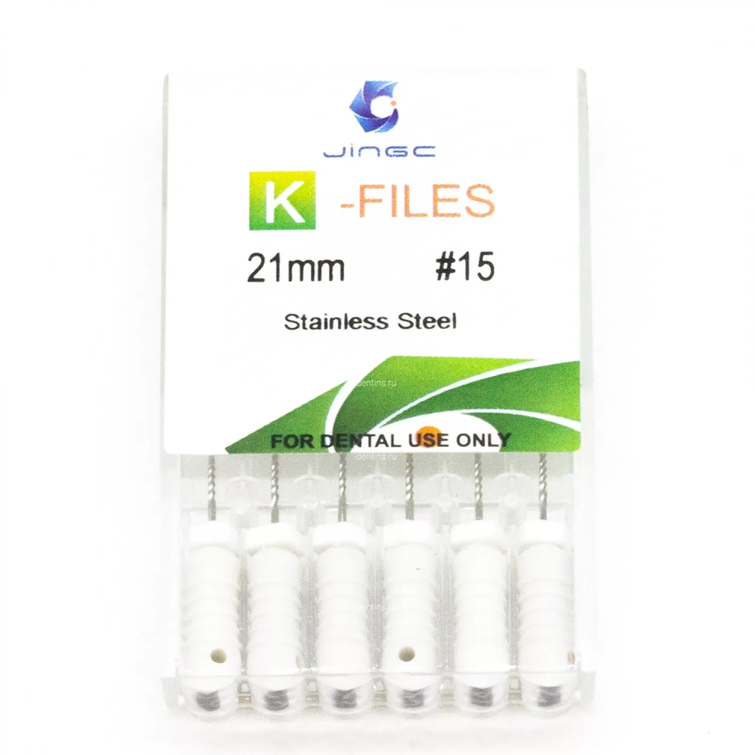 Файлы эндодонтические JiNGC K-files, 15, 21 мм