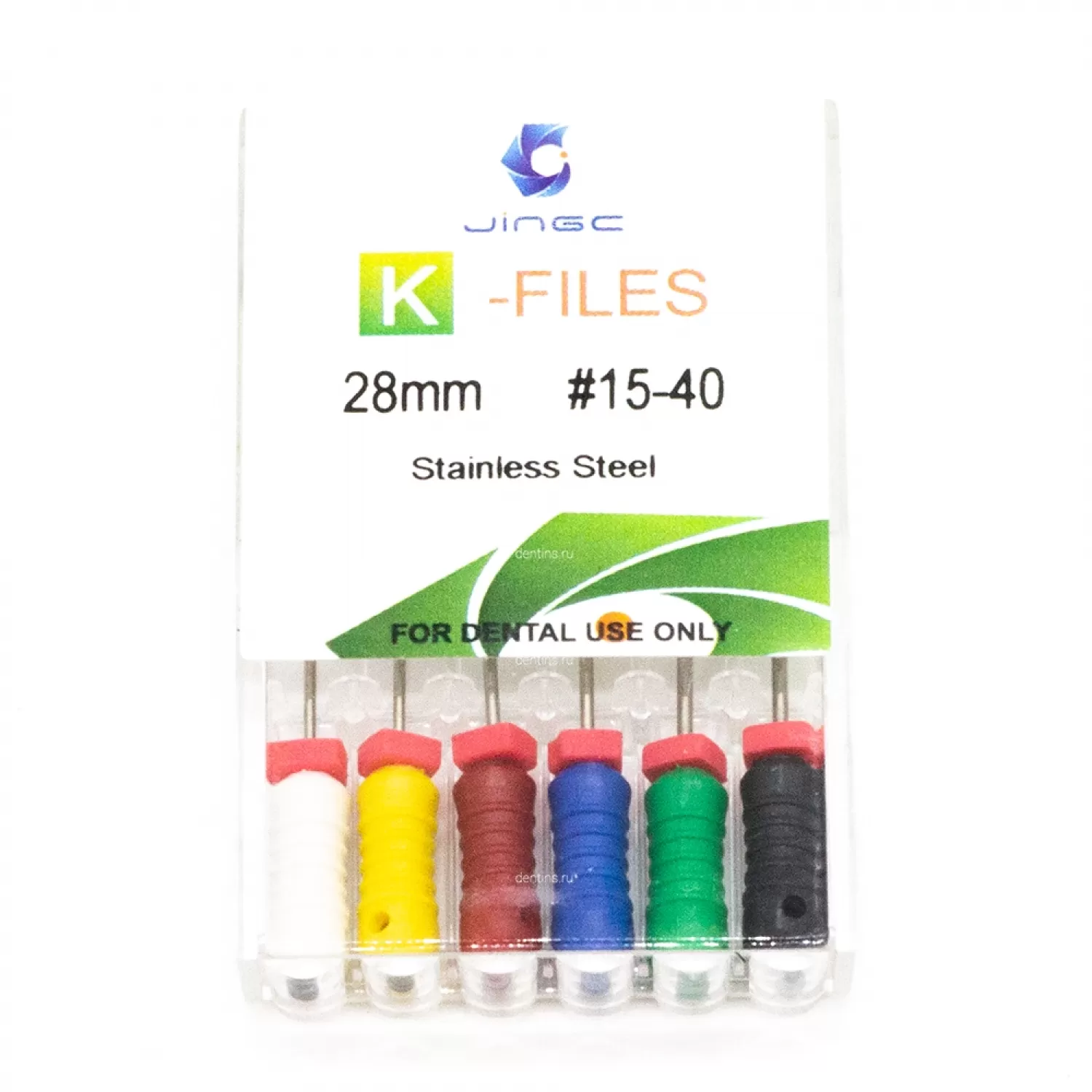Файлы эндодонтические JiNGC K-files, 15-40, 28 мм