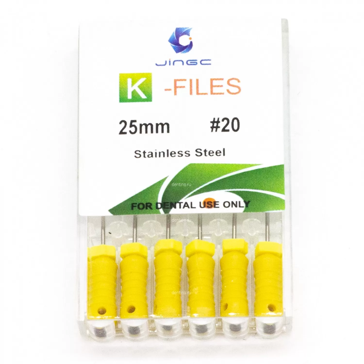 Файлы эндодонтические JiNGC K-files, 20, 25 мм
