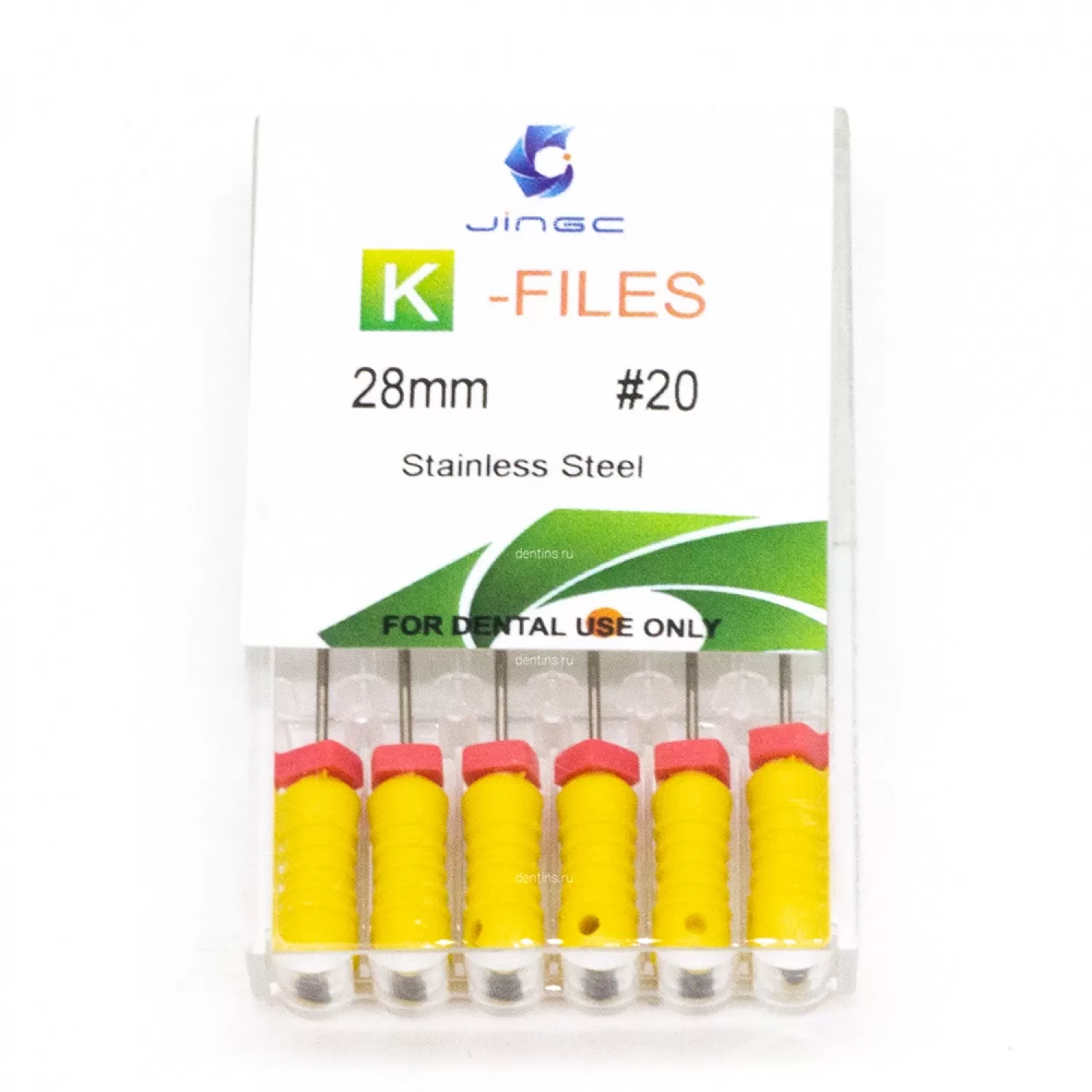 Файлы эндодонтические JiNGC K-files, 20, 28 мм