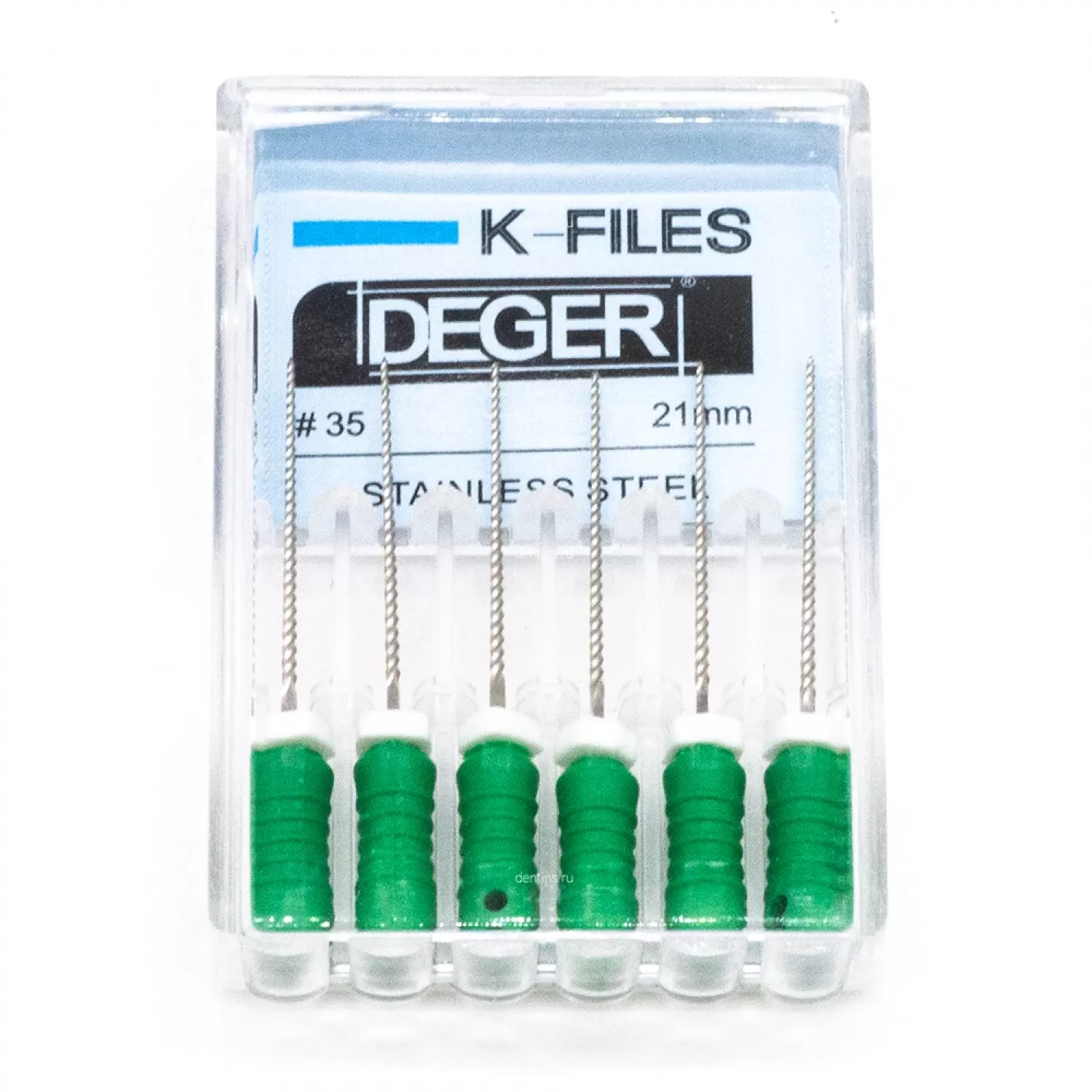 Файлы эндодонтические DEGER K-files, 35, 21 мм