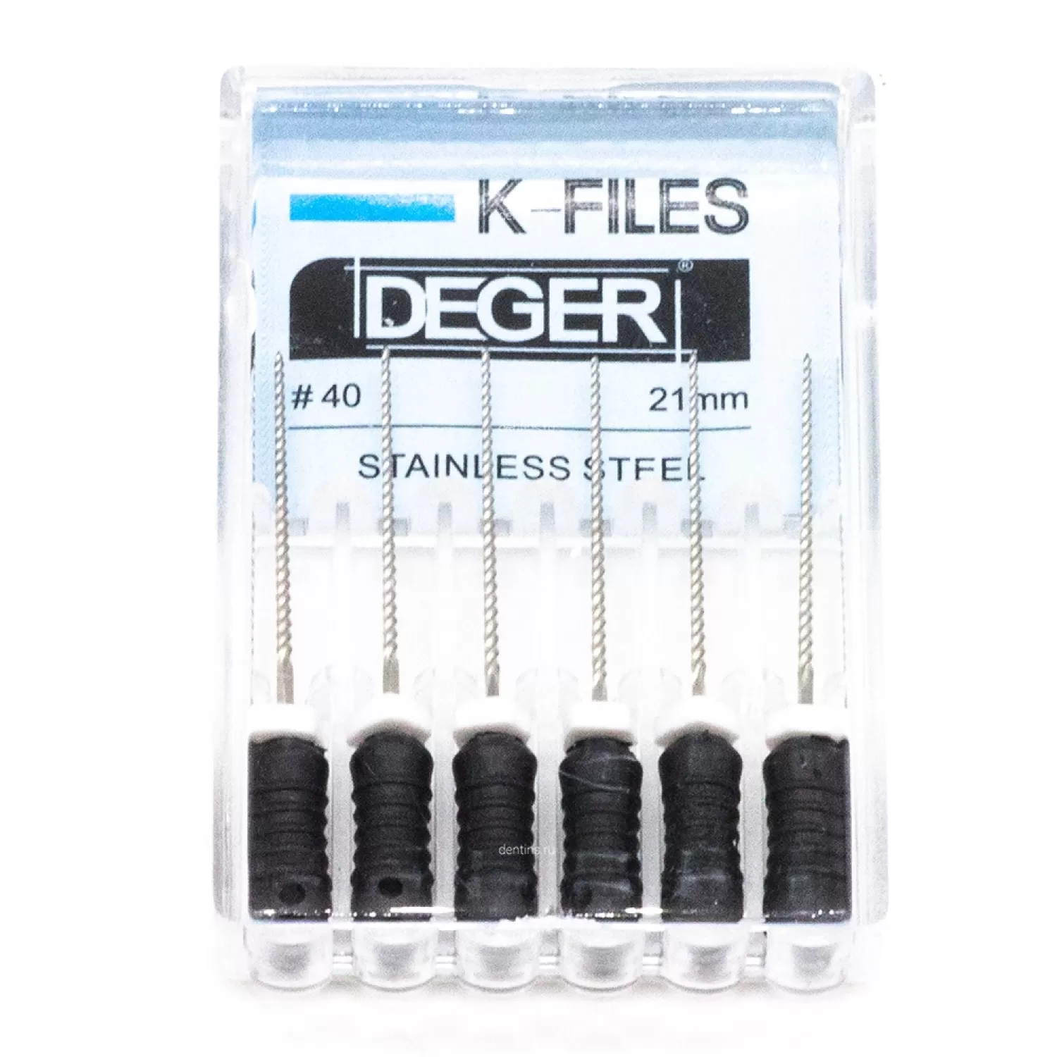 Файлы эндодонтические DEGER K-files, 40, 21 мм