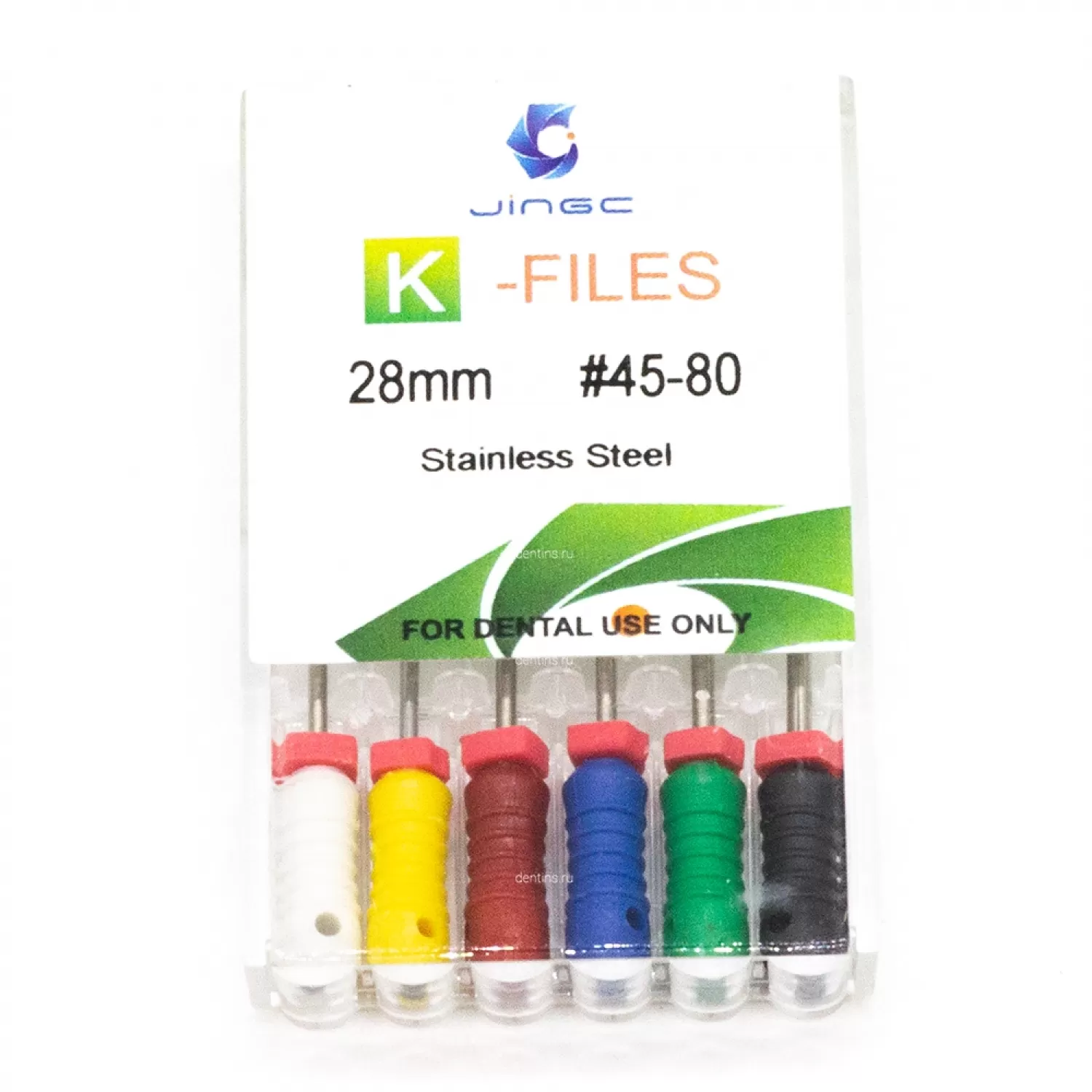 Файлы эндодонтические JiNGC K-files, 45-80, 28 мм