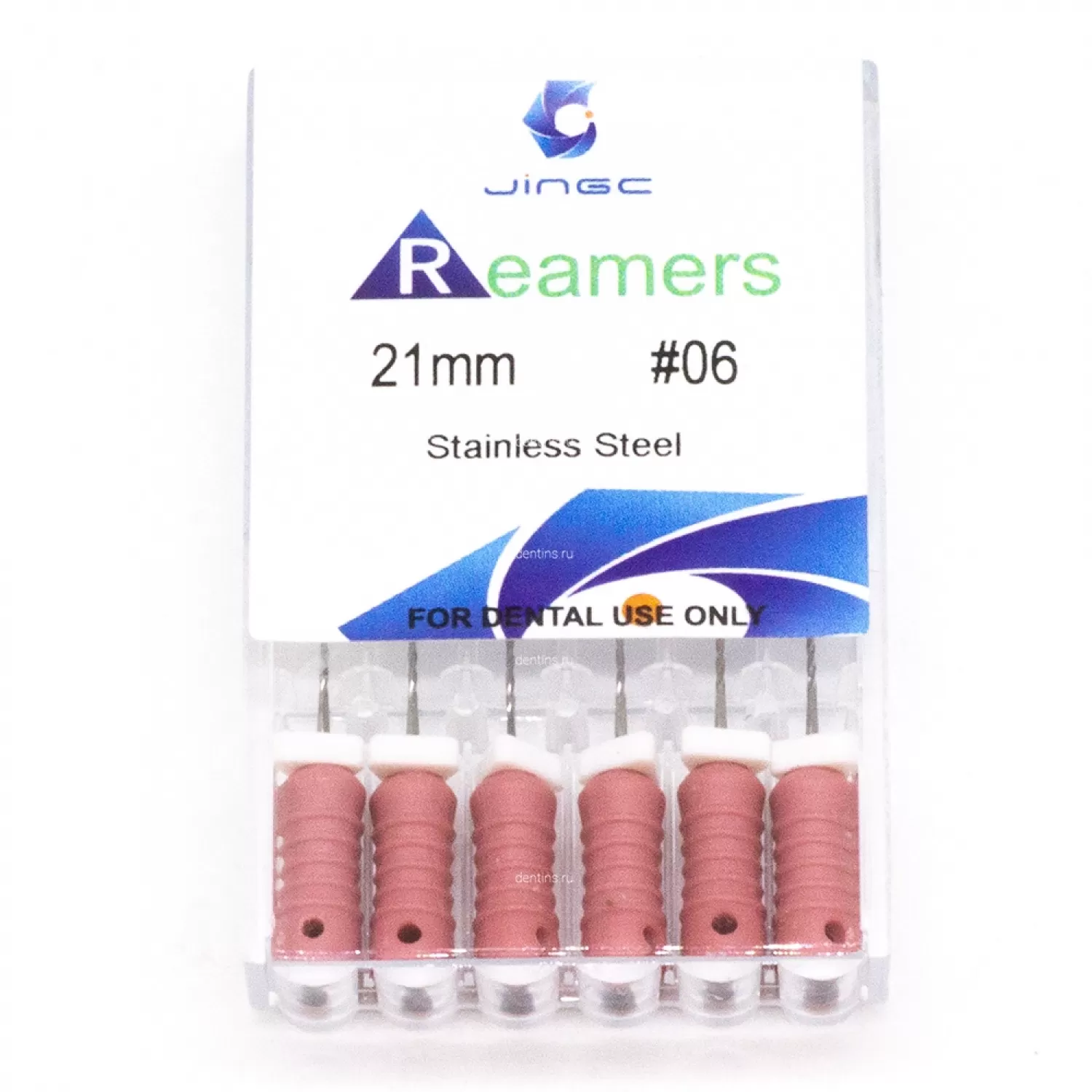 Файлы эндодонтические JiNGC K-reamers, 06, 21 мм