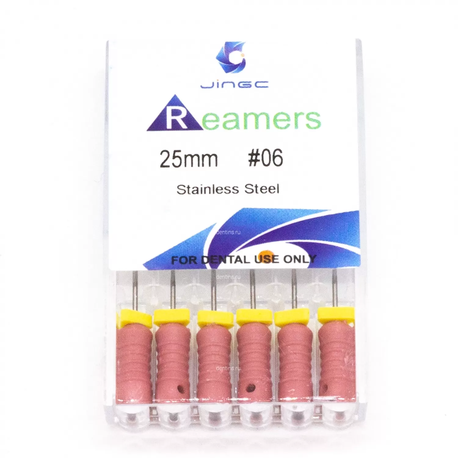 Файлы эндодонтические JiNGC K-reamers, 06, 25 мм