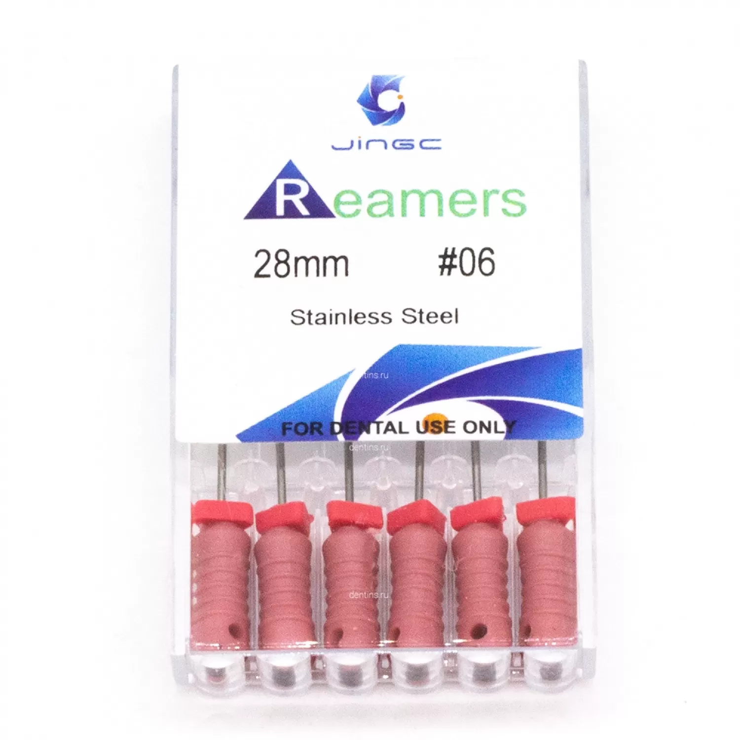Файлы эндодонтические JiNGC K-reamers, 06, 28 мм