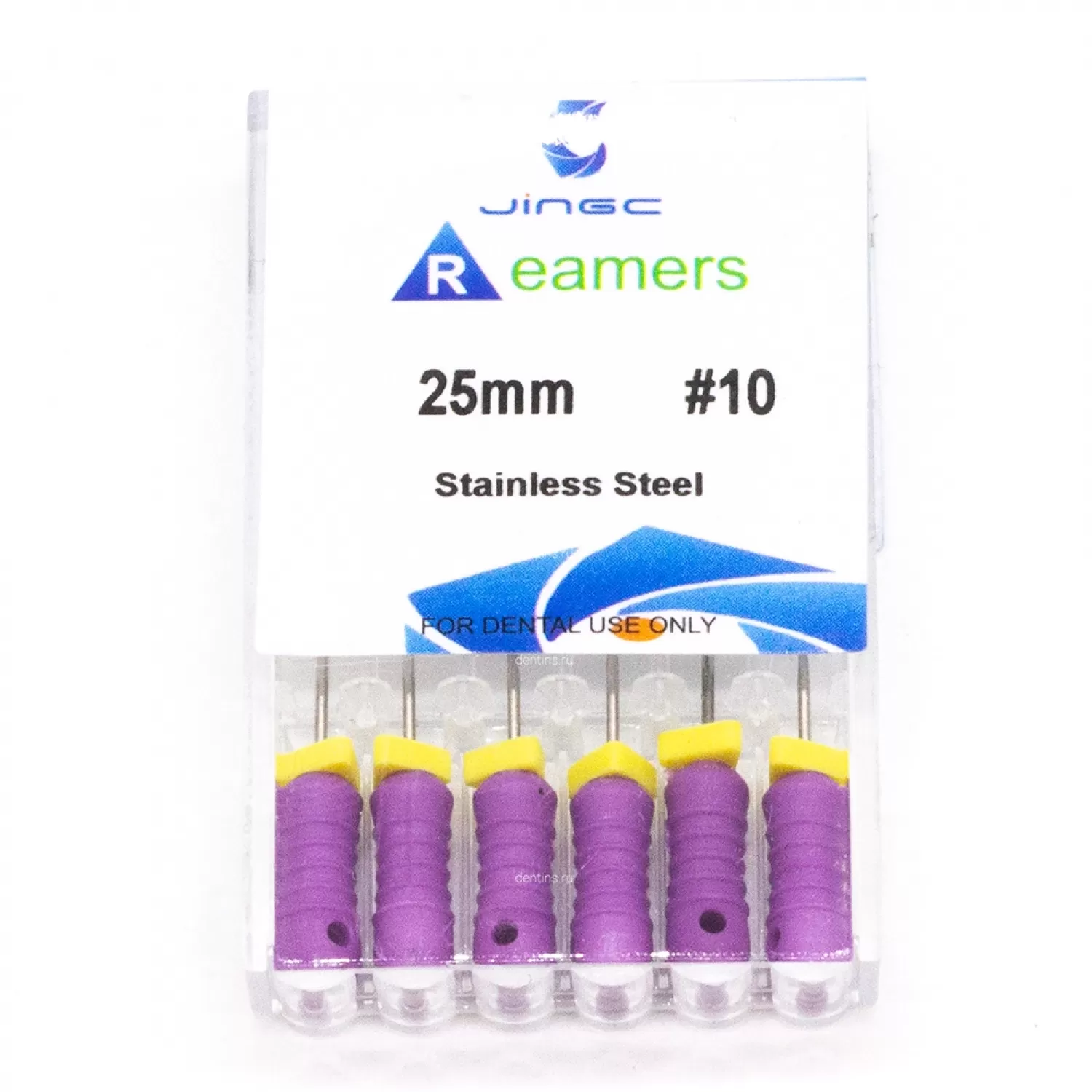 Файлы эндодонтические JiNGC K-reamers, 10, 25 мм