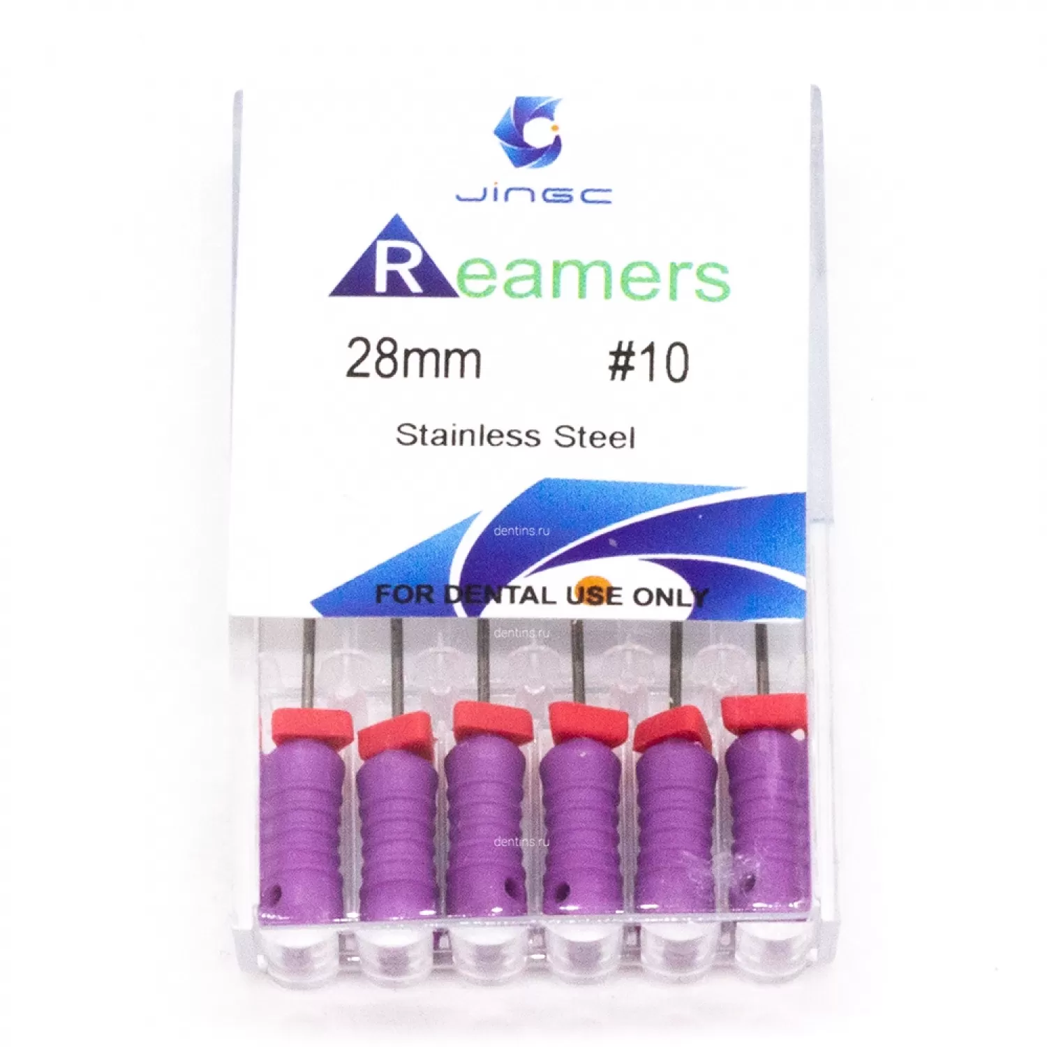 Файлы эндодонтические JiNGC K-reamers, 10, 28 мм