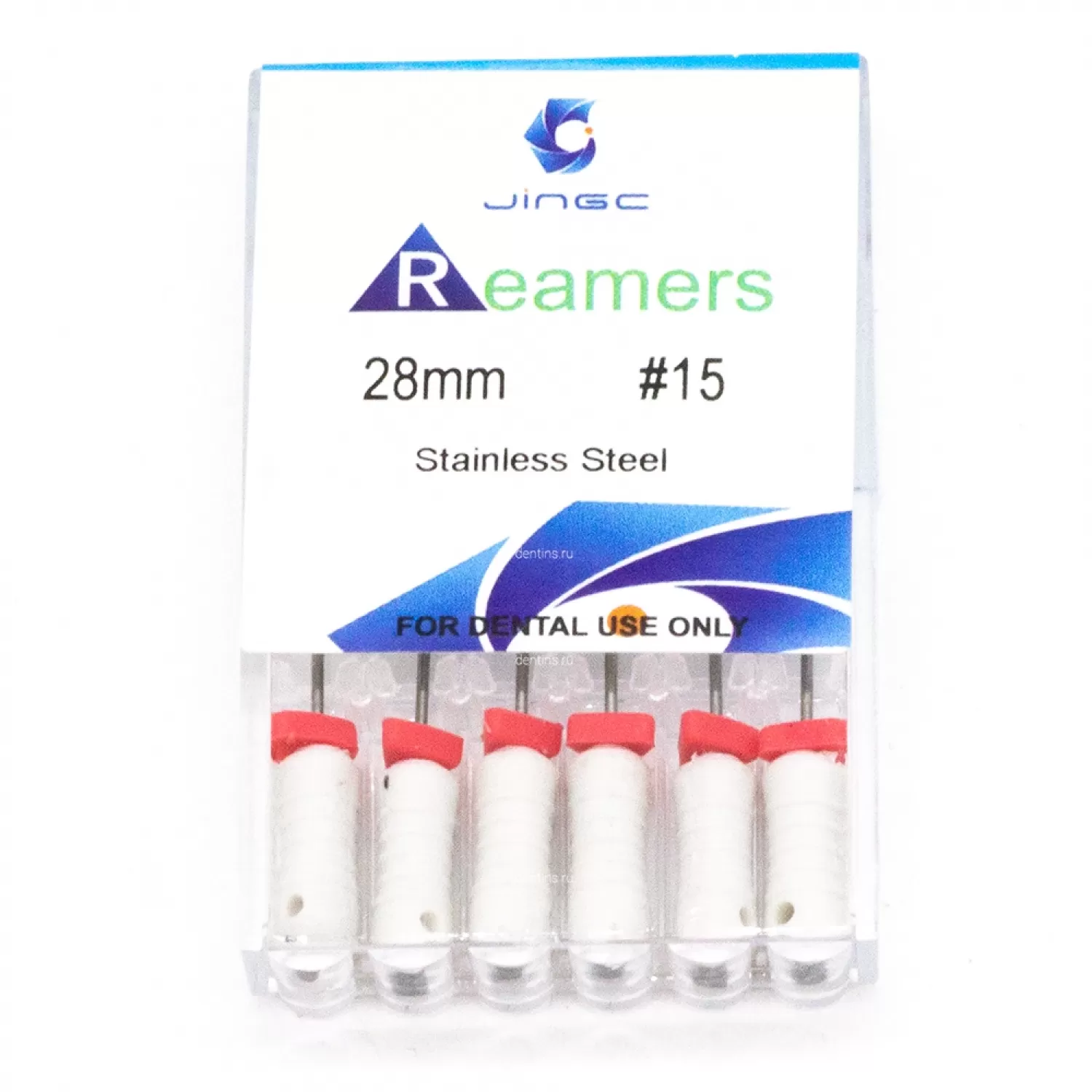 Файлы эндодонтические JiNGC K-reamers, 15, 28 мм