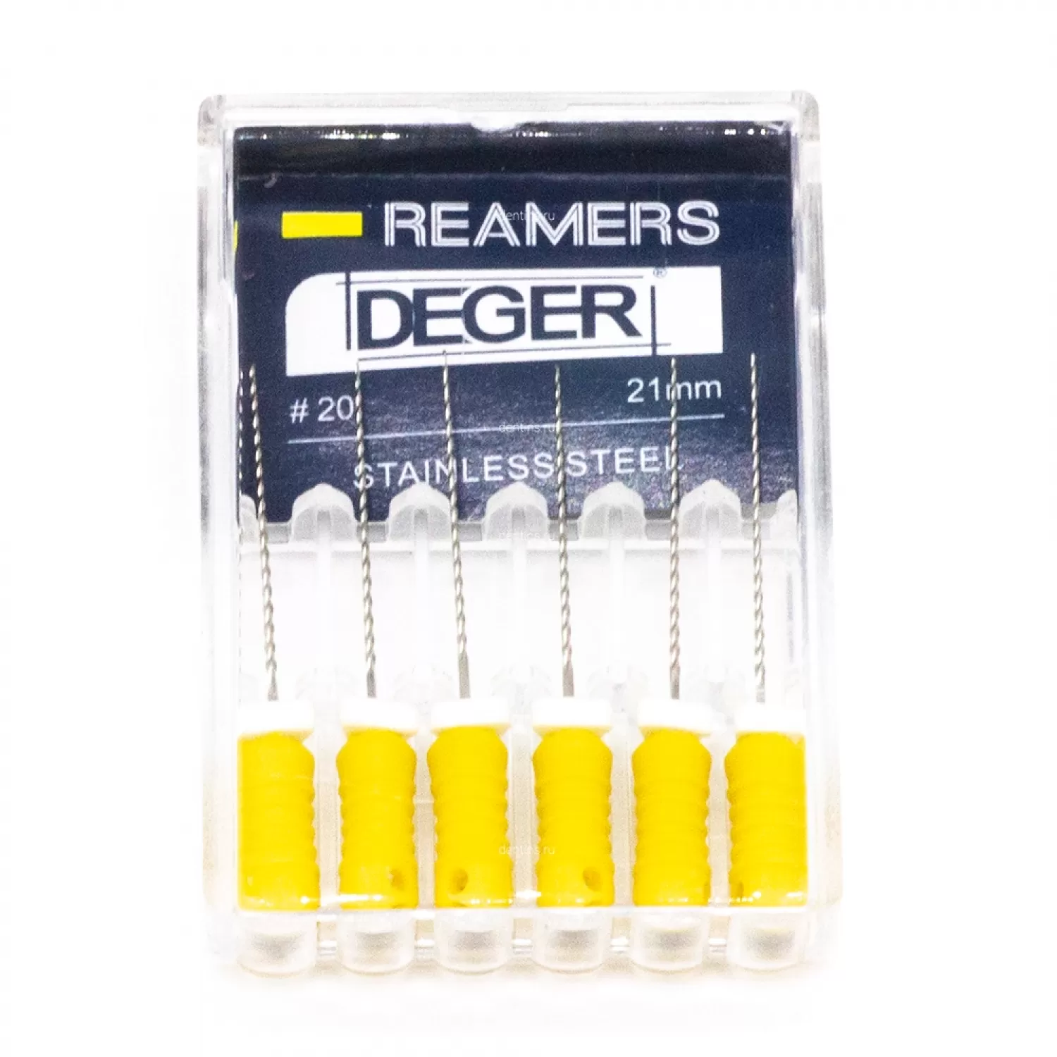 Файлы эндодонтические DEGER K-reamers, 20, 21 мм