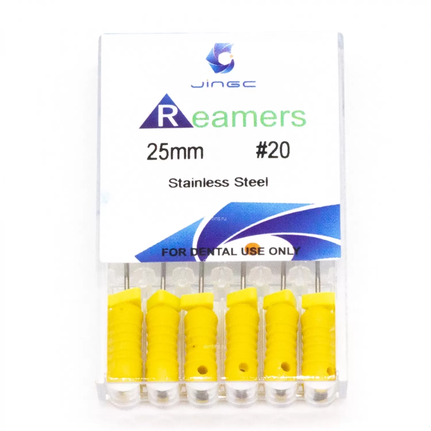 Файлы эндодонтические JiNGC K-reamers, 20, 25 мм