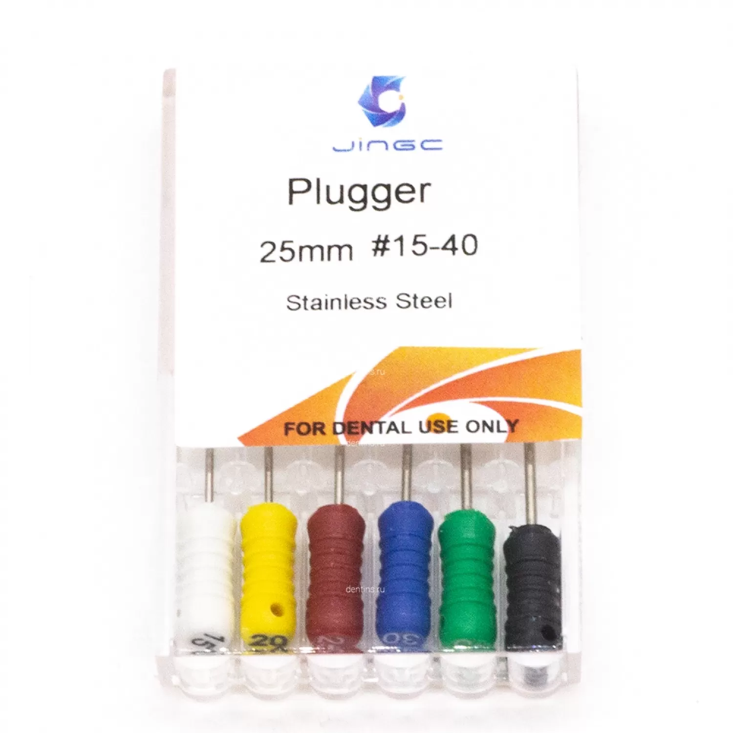 Файлы эндодонтические JiNGC Plugger, 15-40, 25 мм