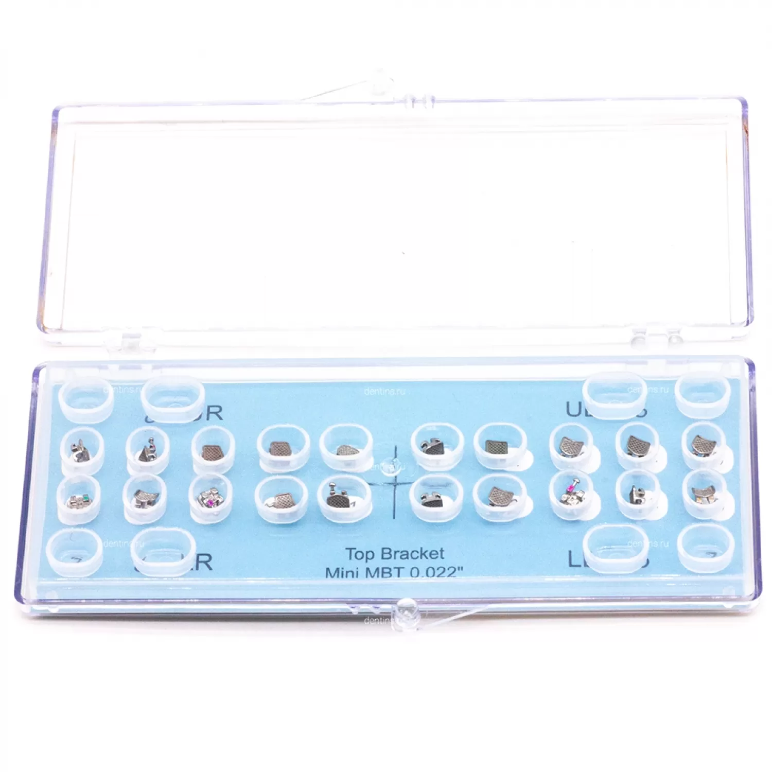 Комплект брекетов металлических лигатурных Classic (Классик), MBT, 20 шт
