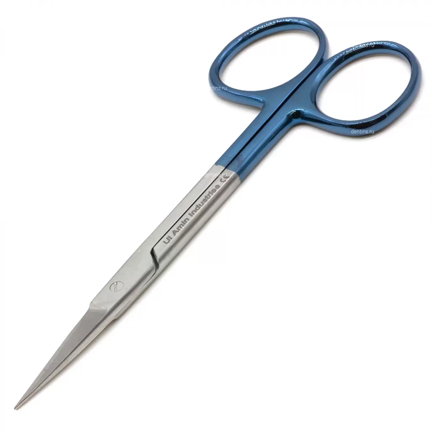 Ножницы Ирис (Iris) TC Blue, 11,5 см прямые