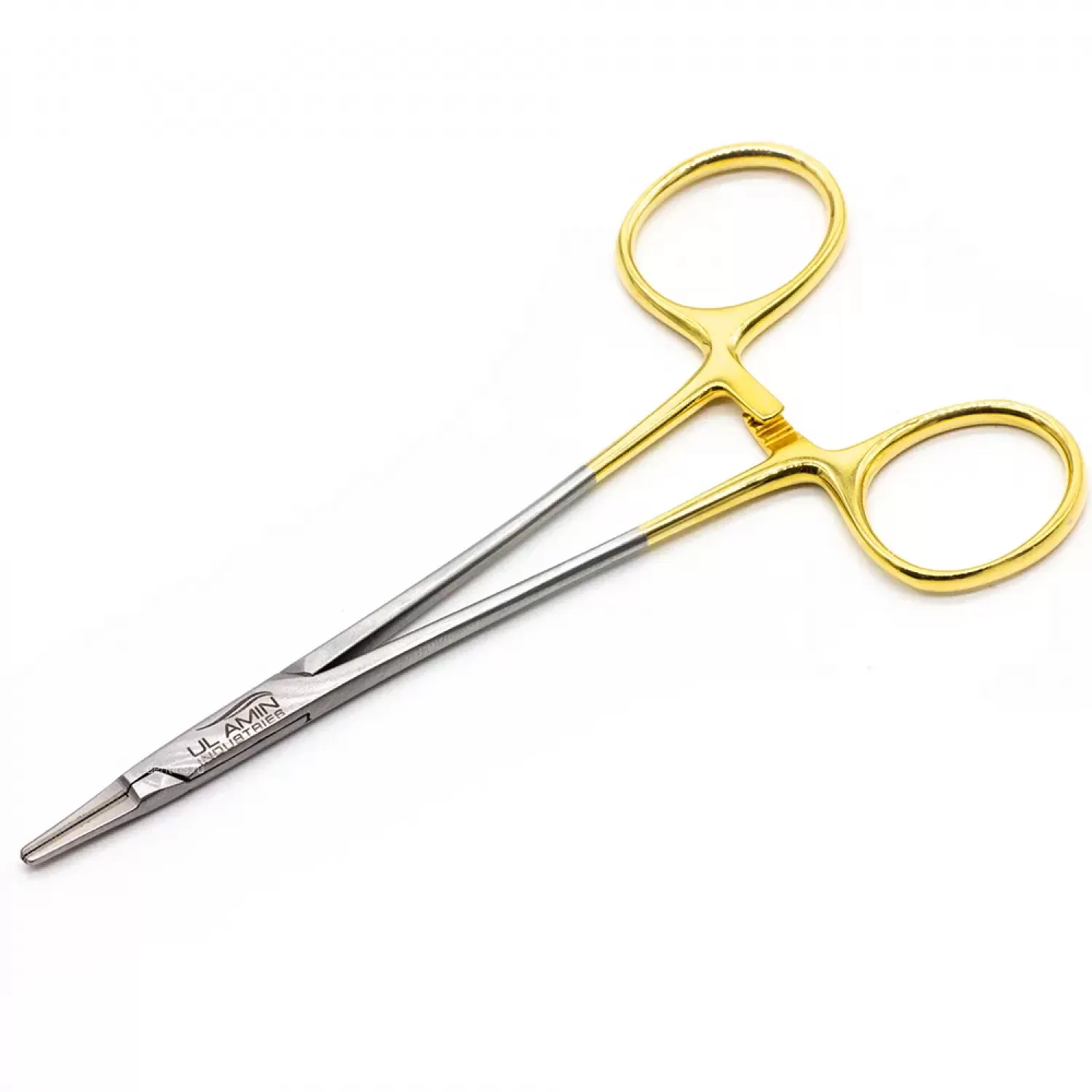 Иглодержатель Райдер (Ryder) сосудистый, с узкими щечками TC Gold, 13 см