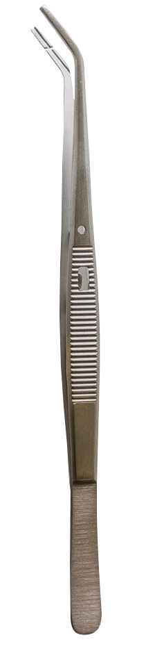 Пинцет гладкий с защелкой Dental tweezers/ 15,5 cm