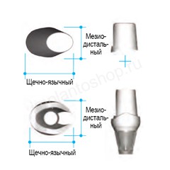 Абатмент предохраняющий D=5.5 H=5.5 угол=90