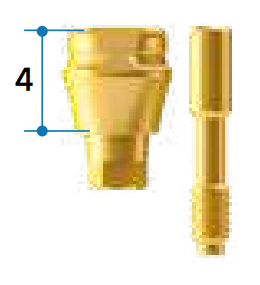 Формирователь десны сканируемый AO, D= 4.0 mm H=4,0 mm