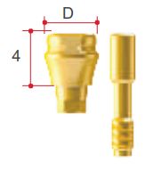 Формирователь десны сканируемый AO, D= 5.0 mm H=4,0 mm