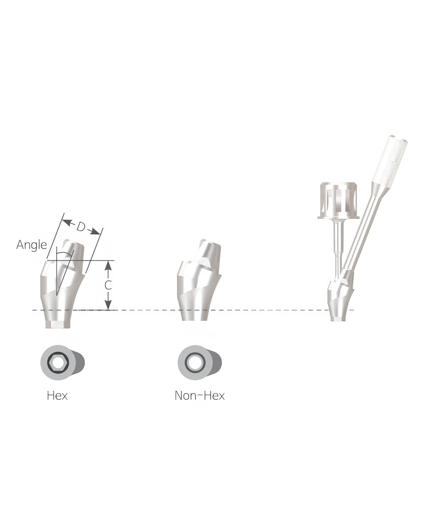 Абатмент MultiUnit (Multiunit Abutment), диаметр 4.8 мм, длины 2.5 мм, угол 20°