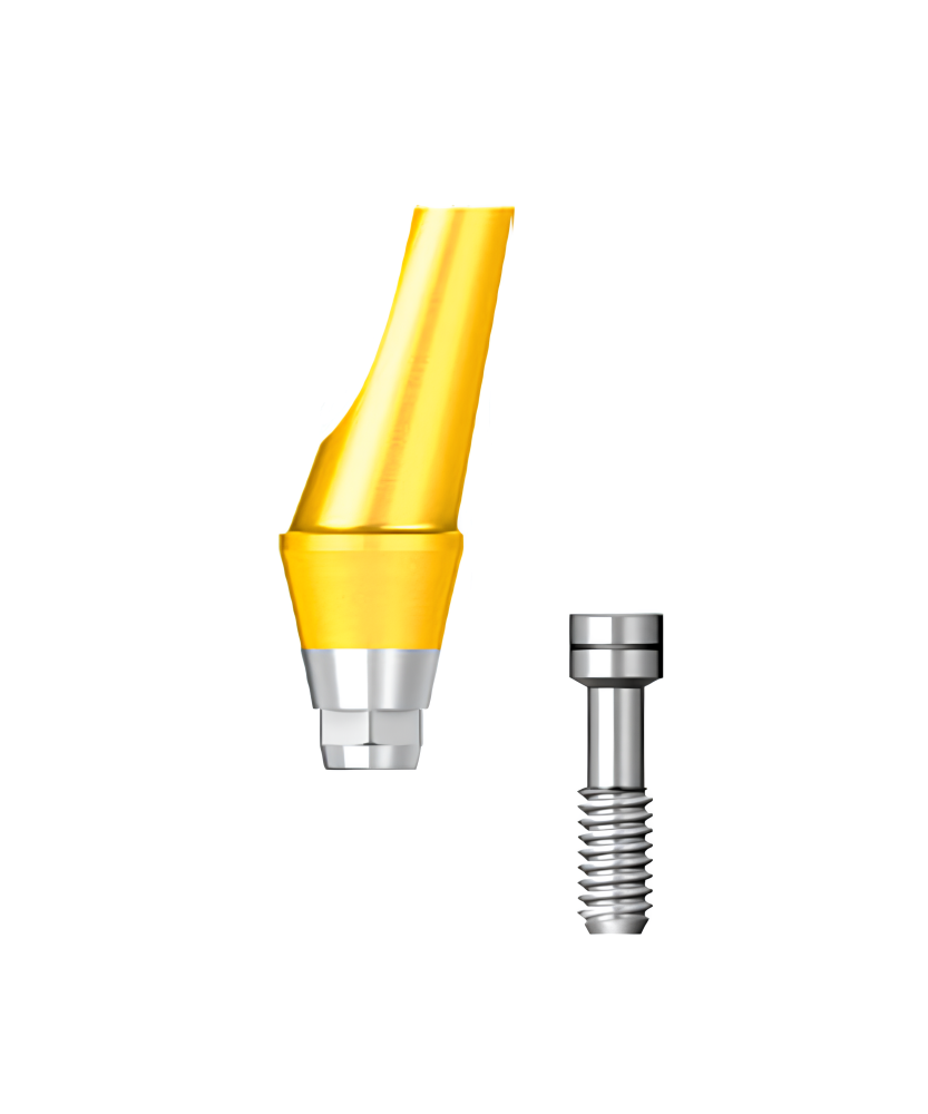 Абатмент угловой (Angled Abutment) диаметр 4.5 мм, десна 3 мм, угол 15°, hex B