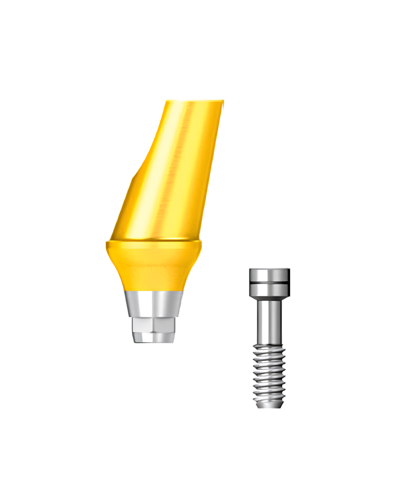 Абатмент угловой (Angled Abutment) диаметр 5.5 мм, десна 4 мм, угол 15°, hex A