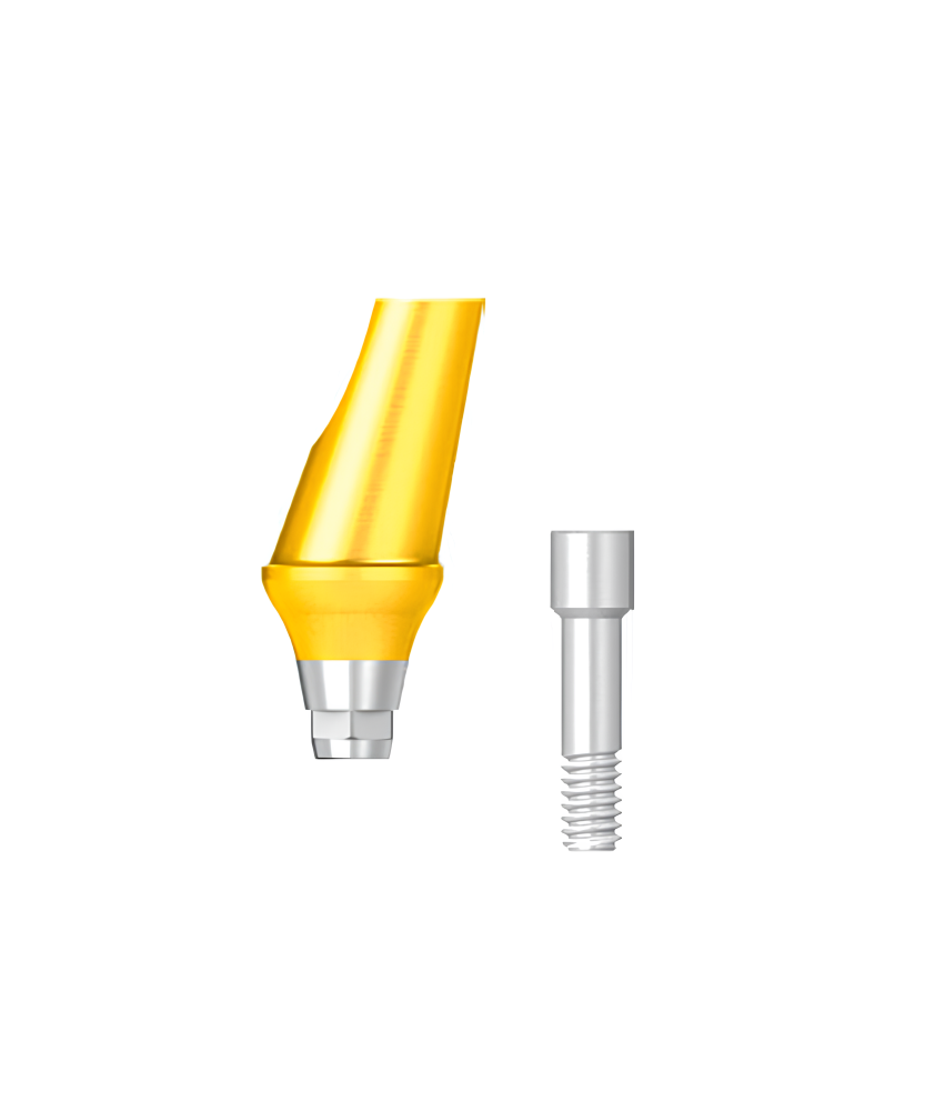 Абатмент угловой (Angled Abutment) диаметр 4.0 мм, десна 4 мм, угол 15°, hex B
