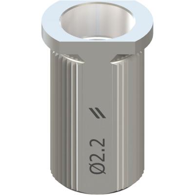 Втулка-T для хирургии по шаблонам, Ø 2,2 мм, Н 6 мм, Stainless steel