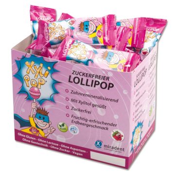 Леденец на палочке из ксилита Miradent XyliPoP