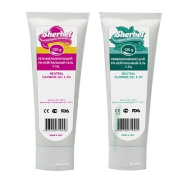 Реминерализующий рН-нейтральный гель Sherbet Neutral Fluoride Gel 1,1%